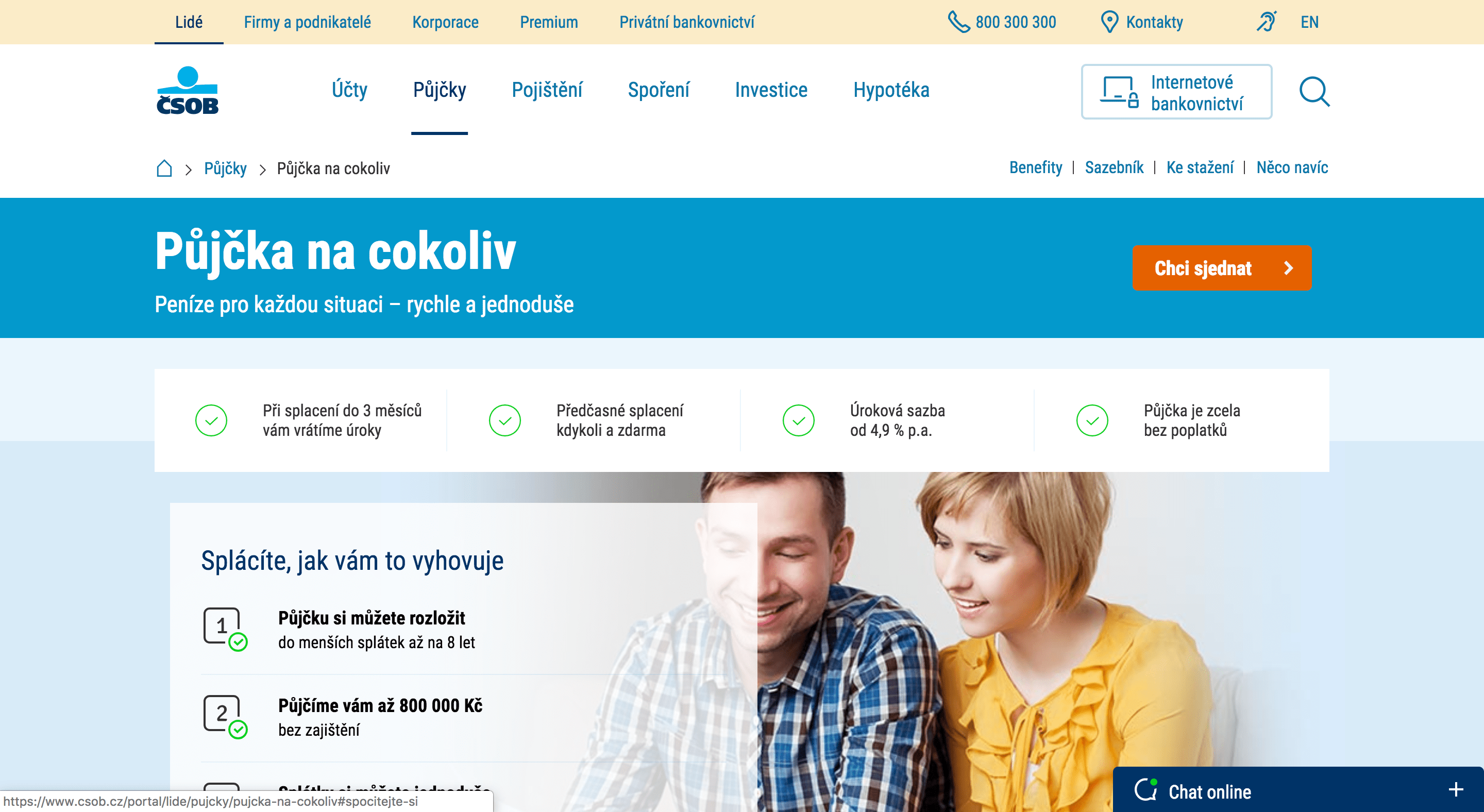ČSOB Půjčka na cokoliv zkušenosti a diskuze