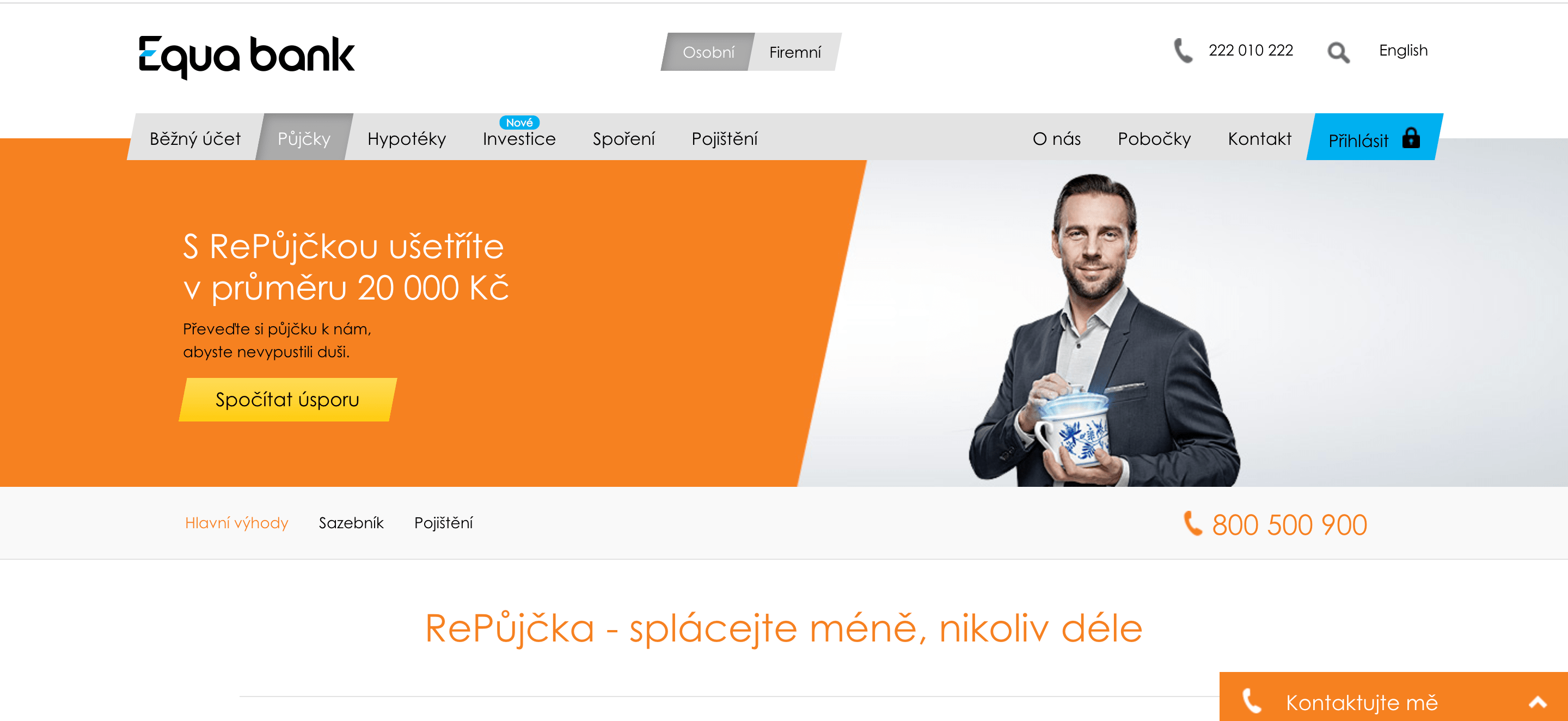 RePůjčka Equa bank zkušenosti a diskuze