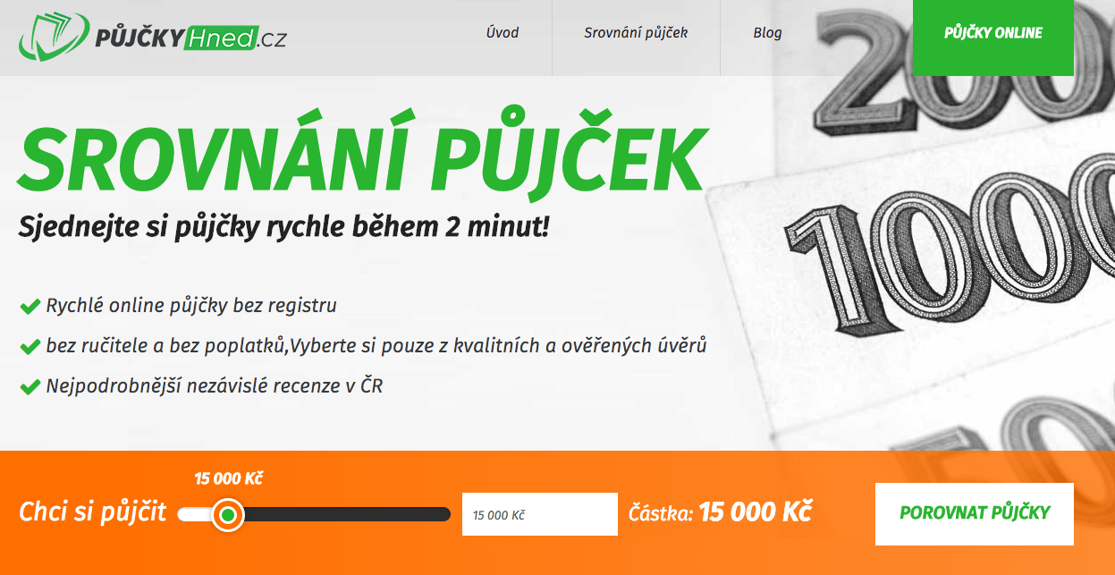 Peníze za pár minut k dispozici