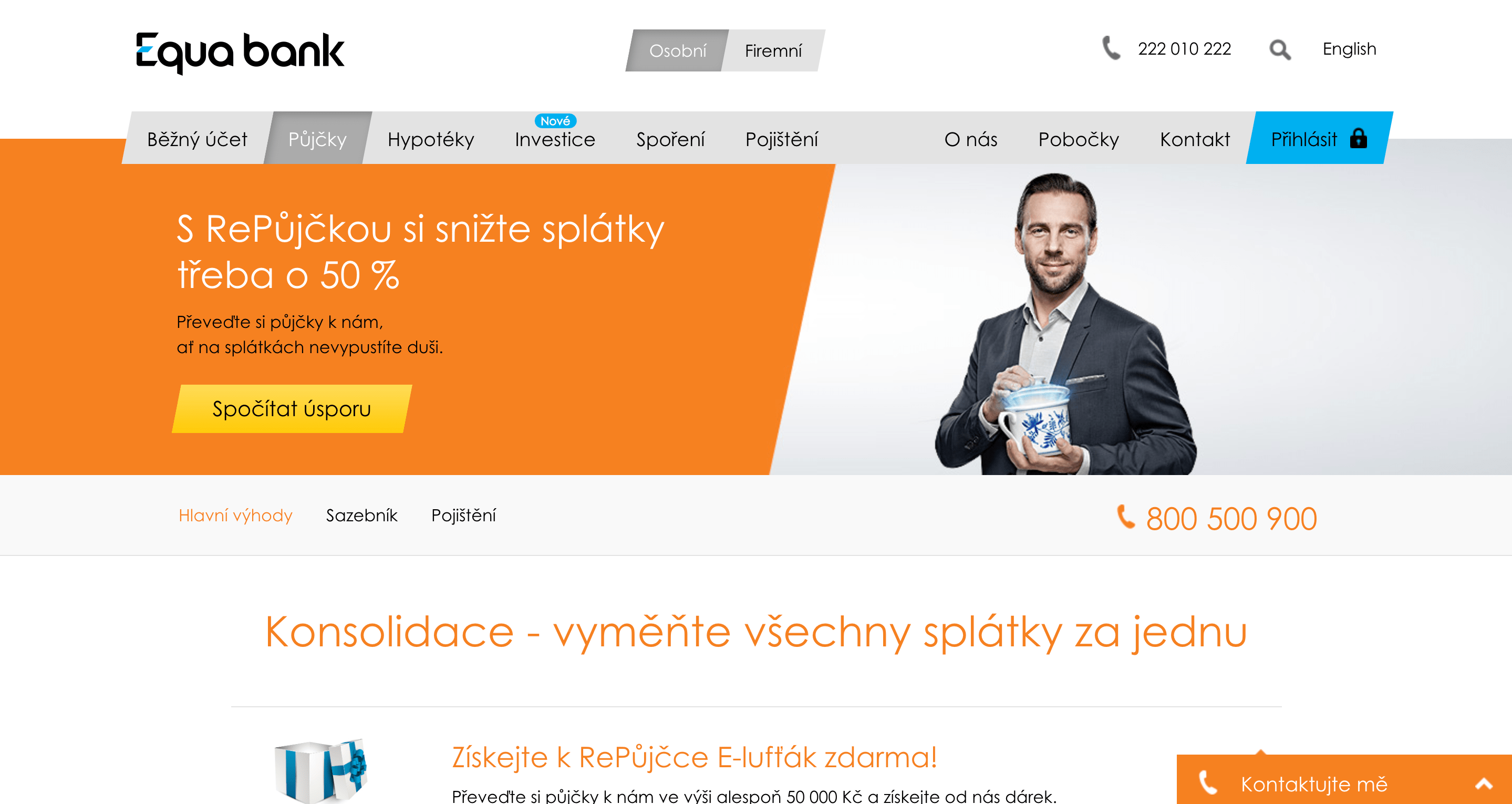 RePůjčka Equa bank zkušenosti a diskuze