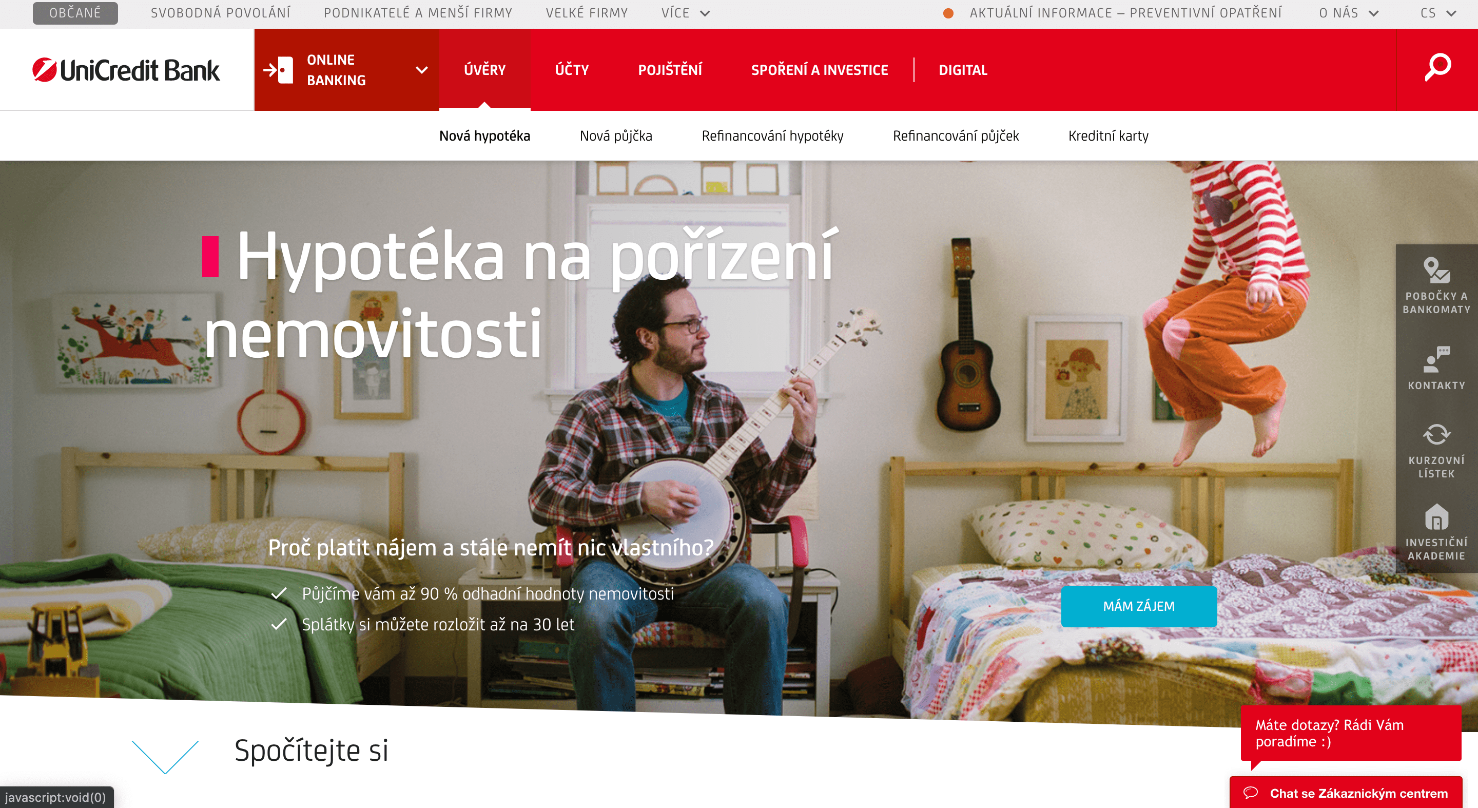Unicredit bank hypotéka zkušenosti a diskuze