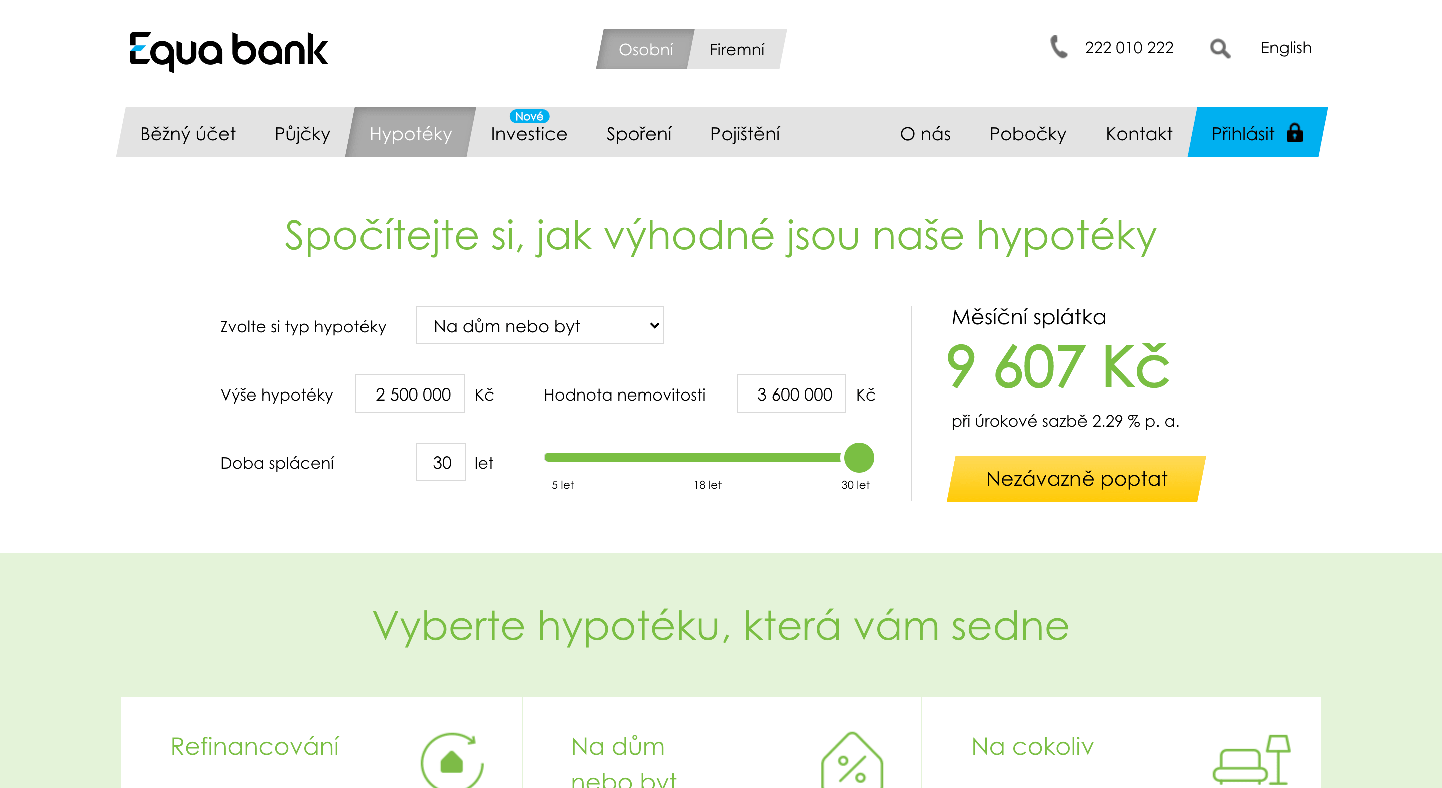 Equa bank hypotéka zkušenosti a diskuze