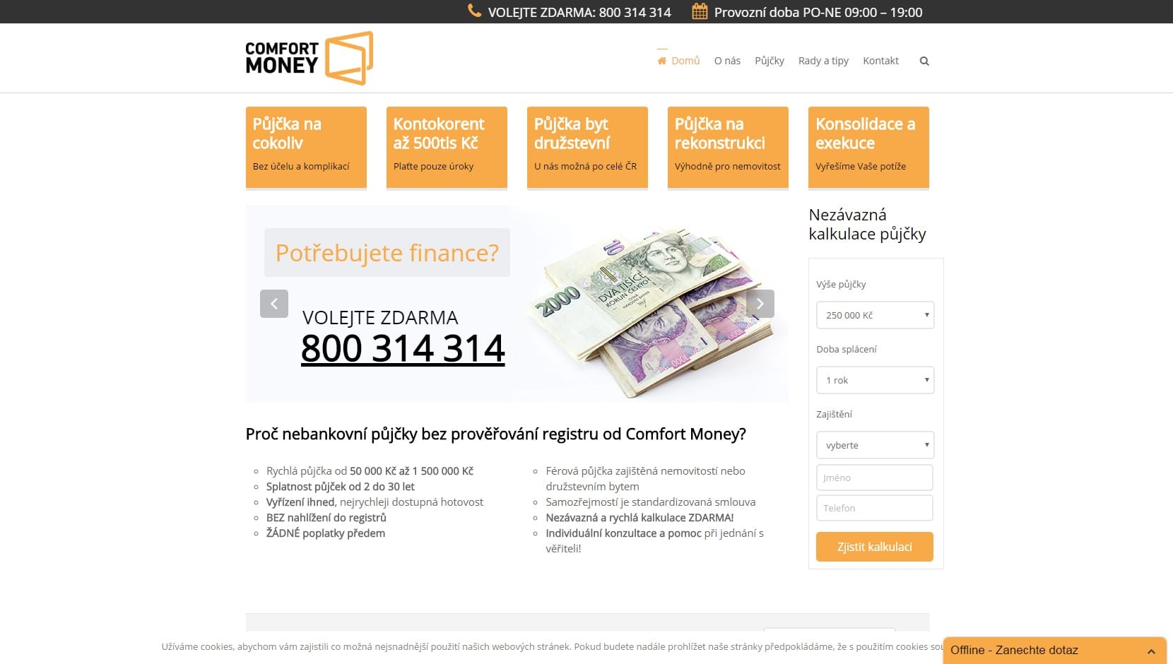 Comfort Money zkušenosti a diskuze