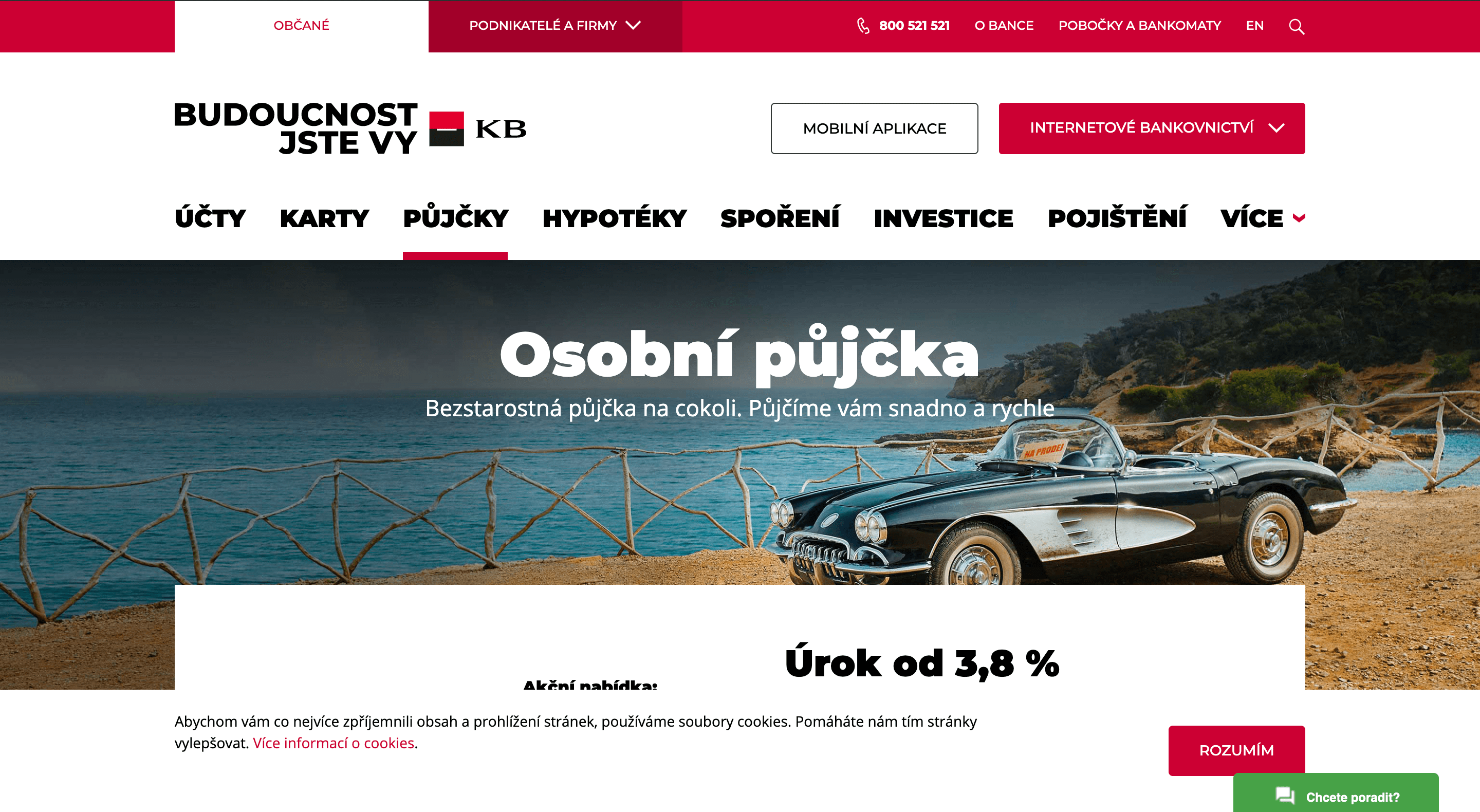 Komerční banka půjčka zkušenosti a diskuze