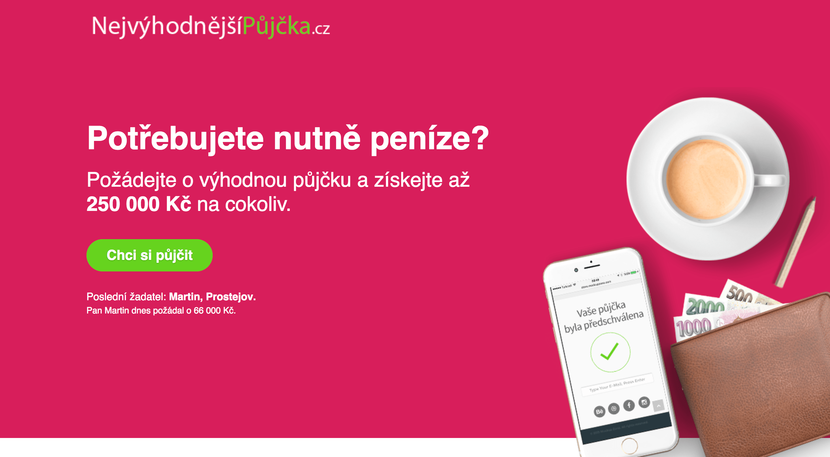 NejvýhodnějšíPůjčka zkušenosti a diskuze