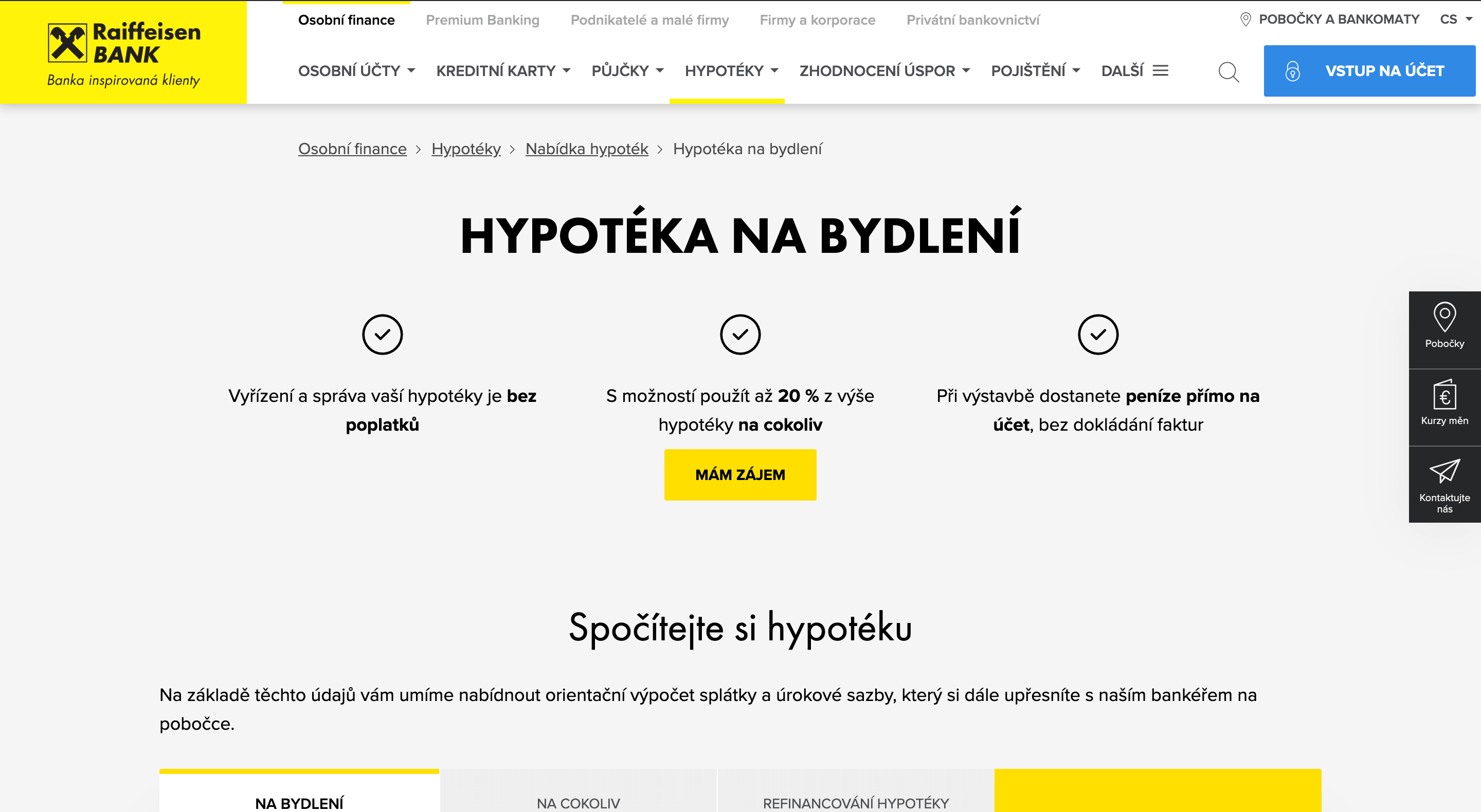 Raiffeisenbank hypotéka zkušenosti a diskuze