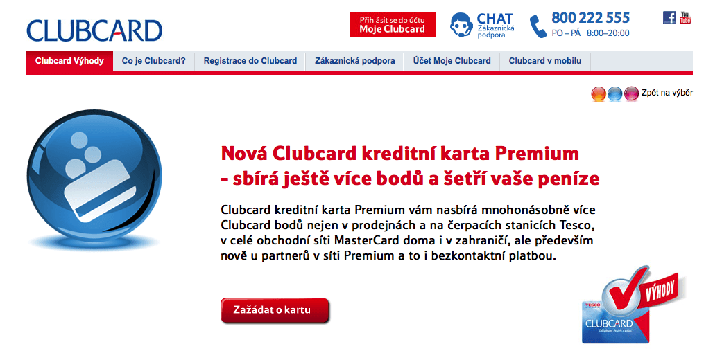 Tesco Clubcard - kreditní karta Premium zkušenosti a diskuze