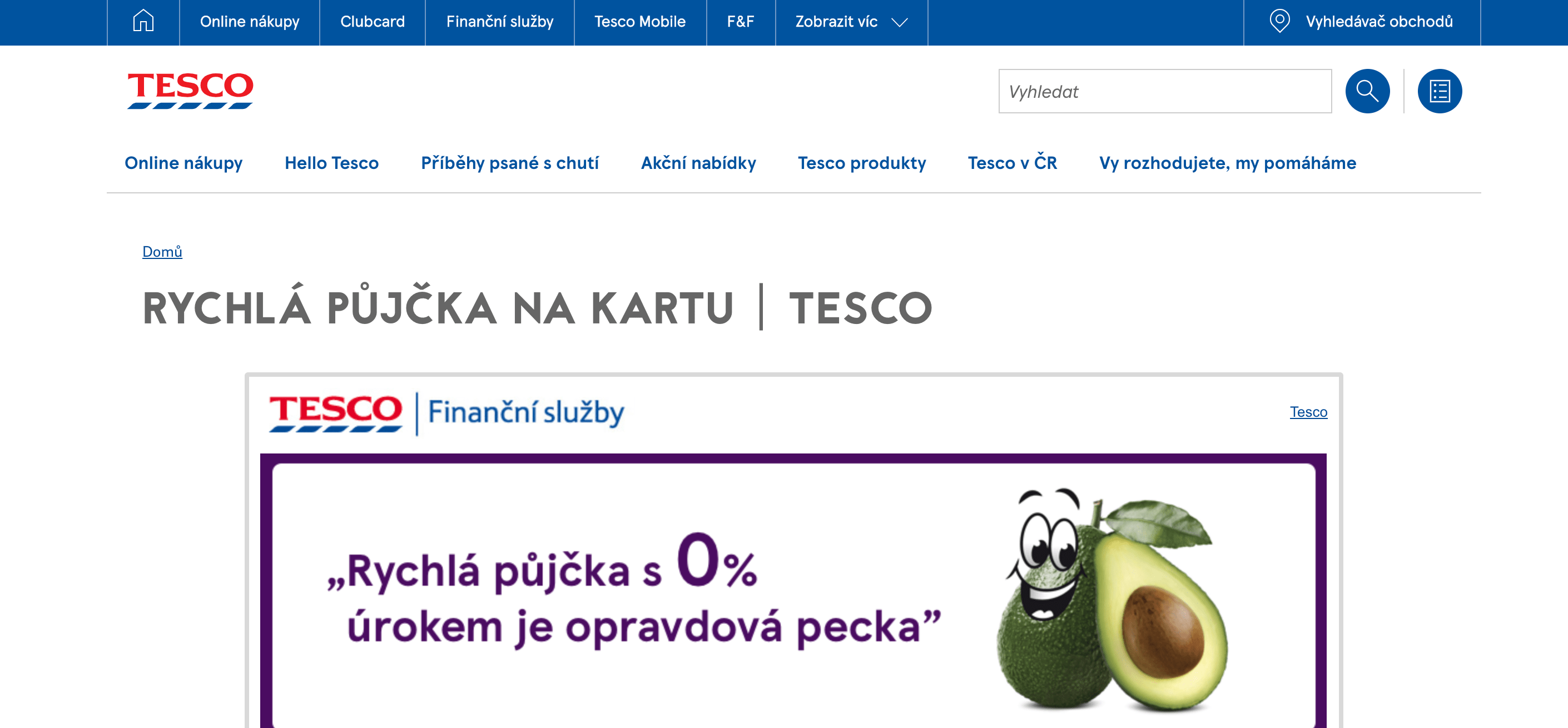 Tesco půjčka zkušenosti a diskuze