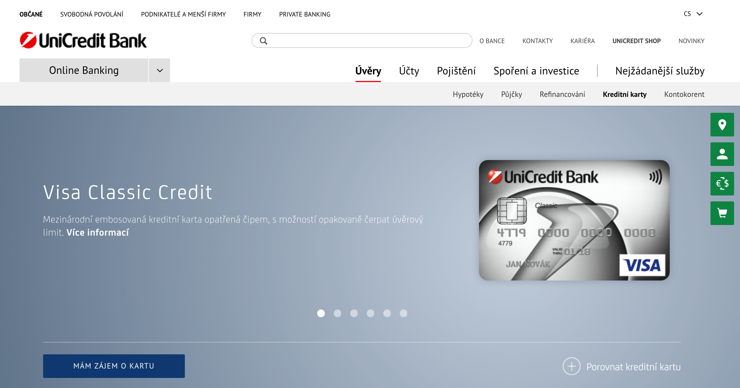 VISA Classic Credit zkušenosti a diskuze