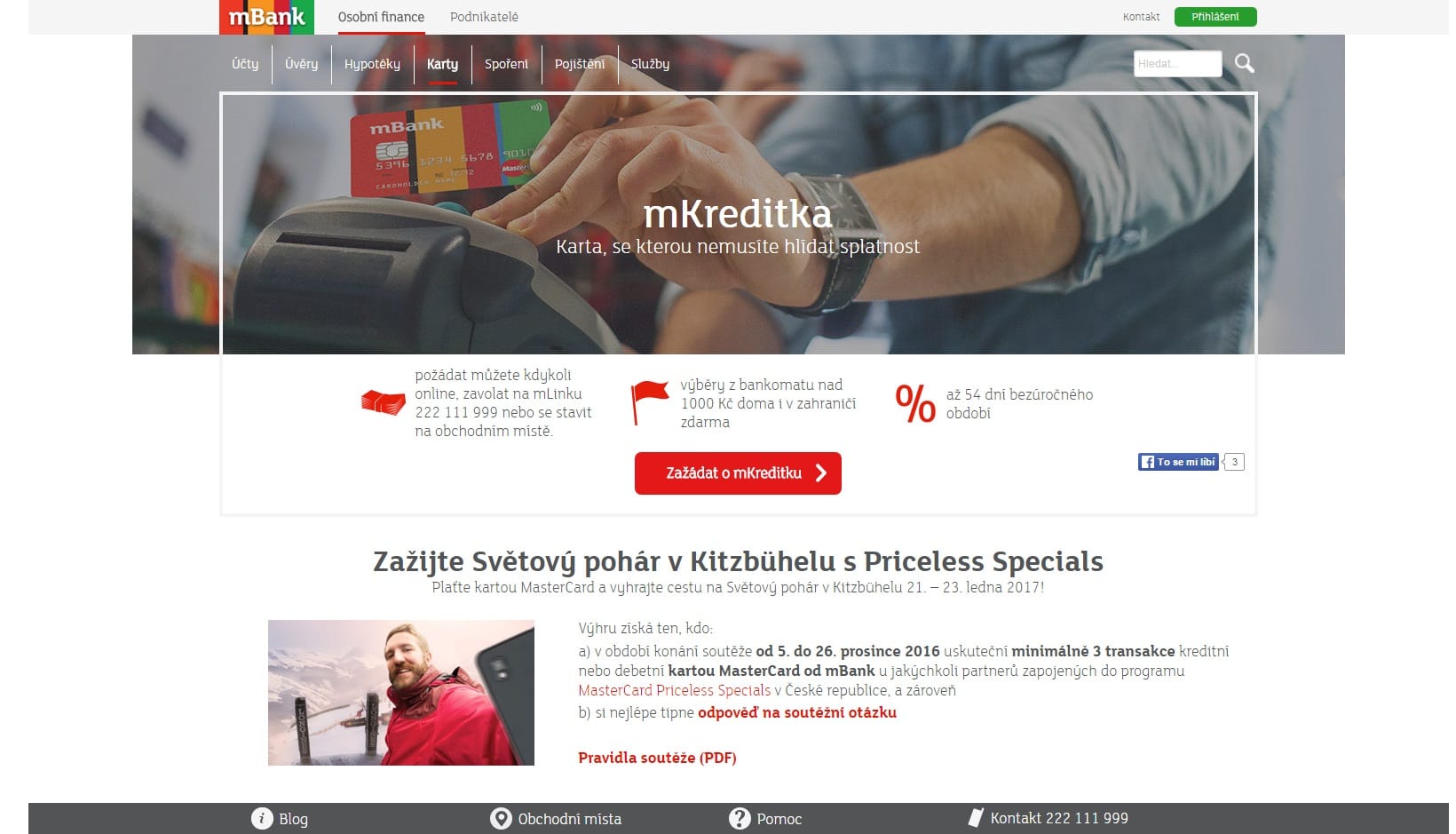 Kreditní karta mKreditka zkušenosti a diskuze