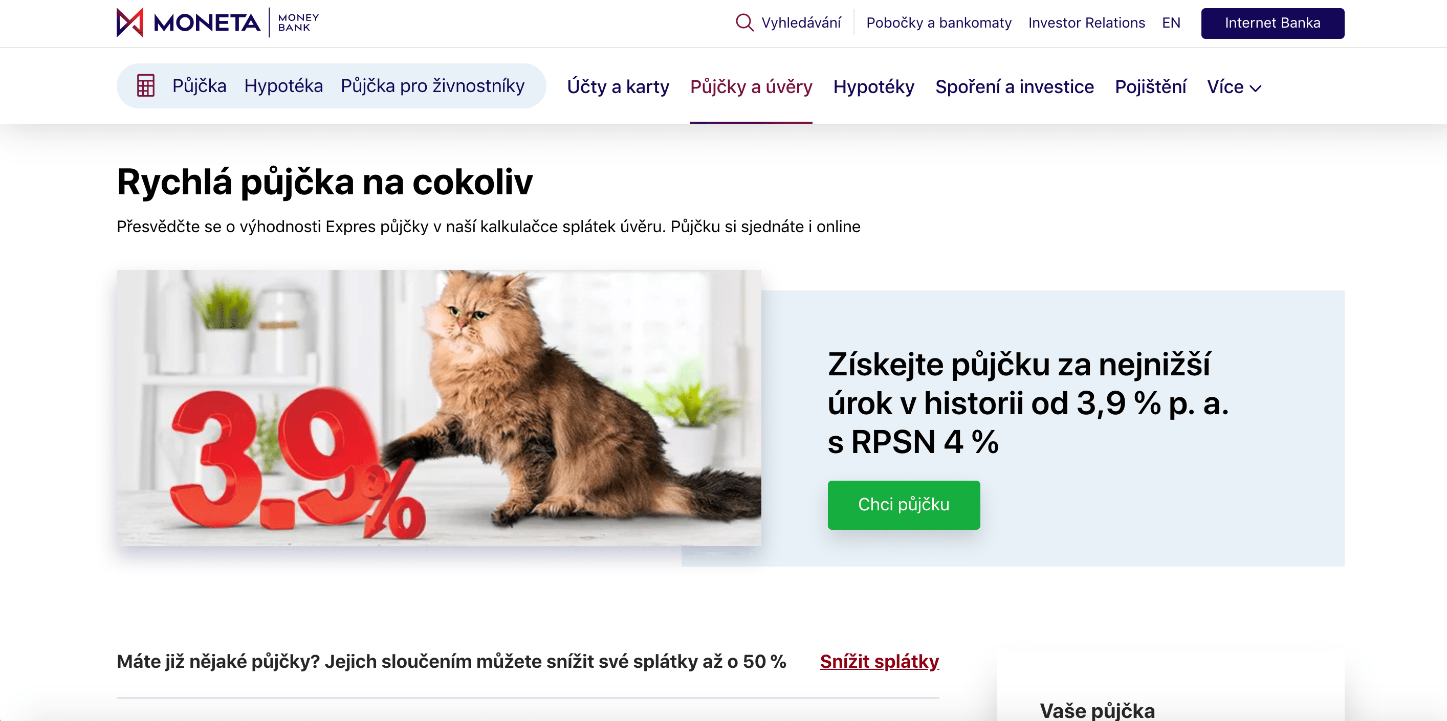 MONETA půjčka zkušenosti a diskuze