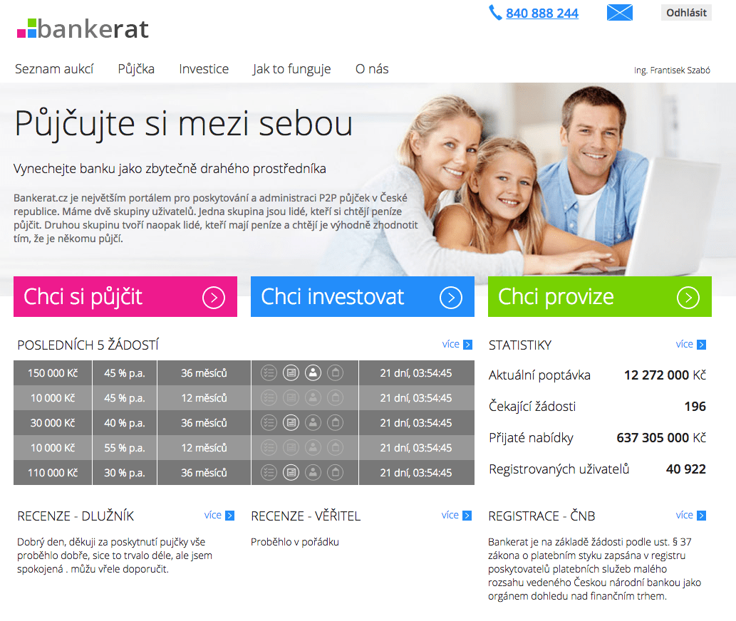 Bankerat zkušenosti a diskuze