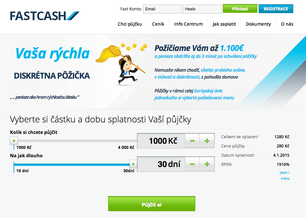 Fast Cash půjčka zkušenosti a diskuze