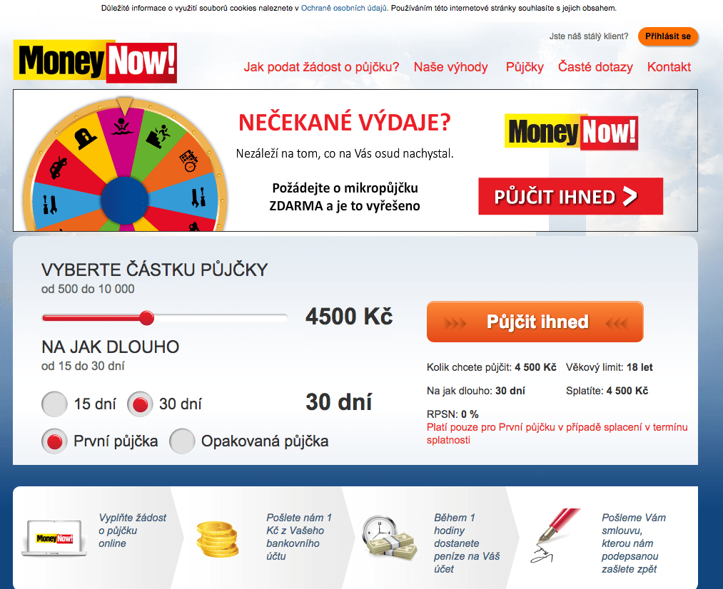 Money now půjčka zkušenosti a diskuze