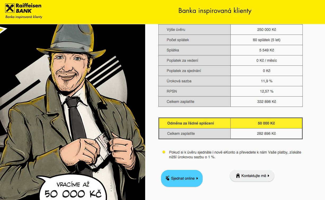 Raiffeisenbank půjčka zkušenosti a diskuze